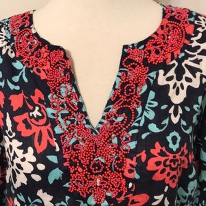 Charter Club Luxury - beaded linen tunic